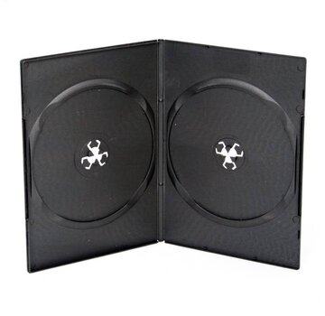 Omega OMEGA DVD BOX 7MM 2 DISCS SIDE-BY-SIDE MACHINE GRADE BLACK