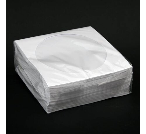 Omega PAPER ENVELOPES FOR CD DISCS WITH WINDOW 100 PACK  56862