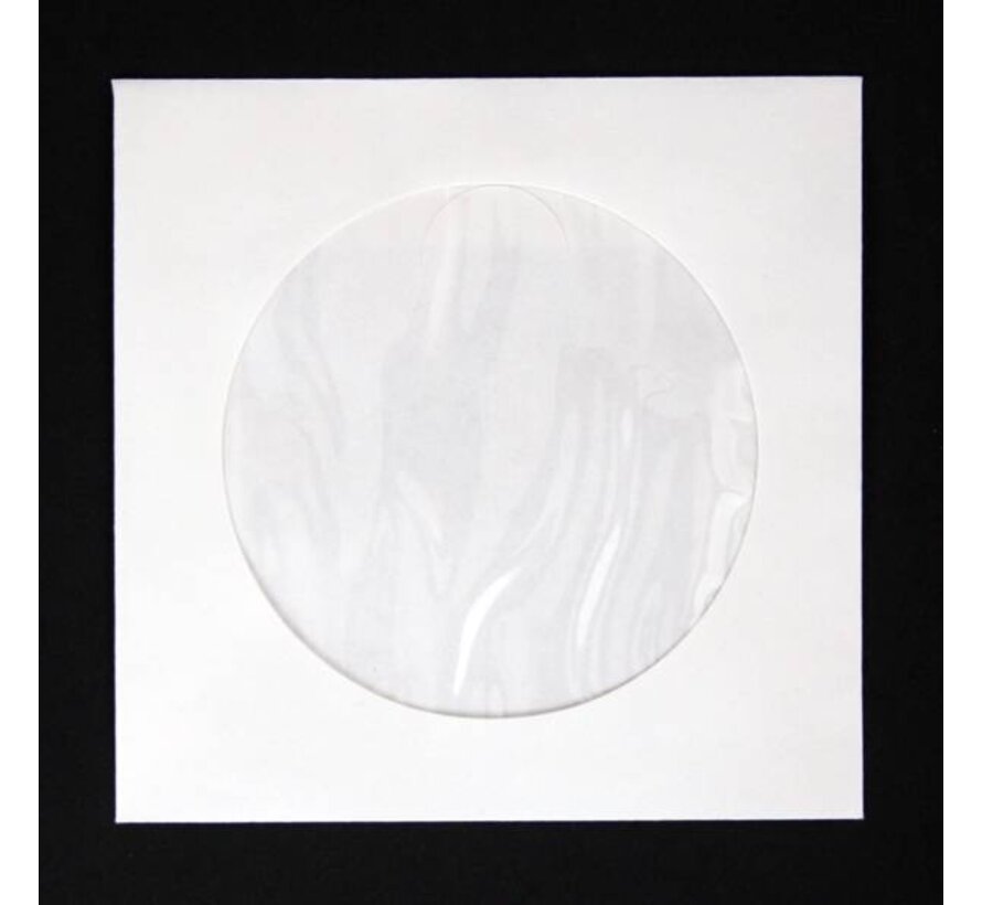 PAPER ENVELOPES FOR CD DISCS WITH WINDOW 100 PACK  56862