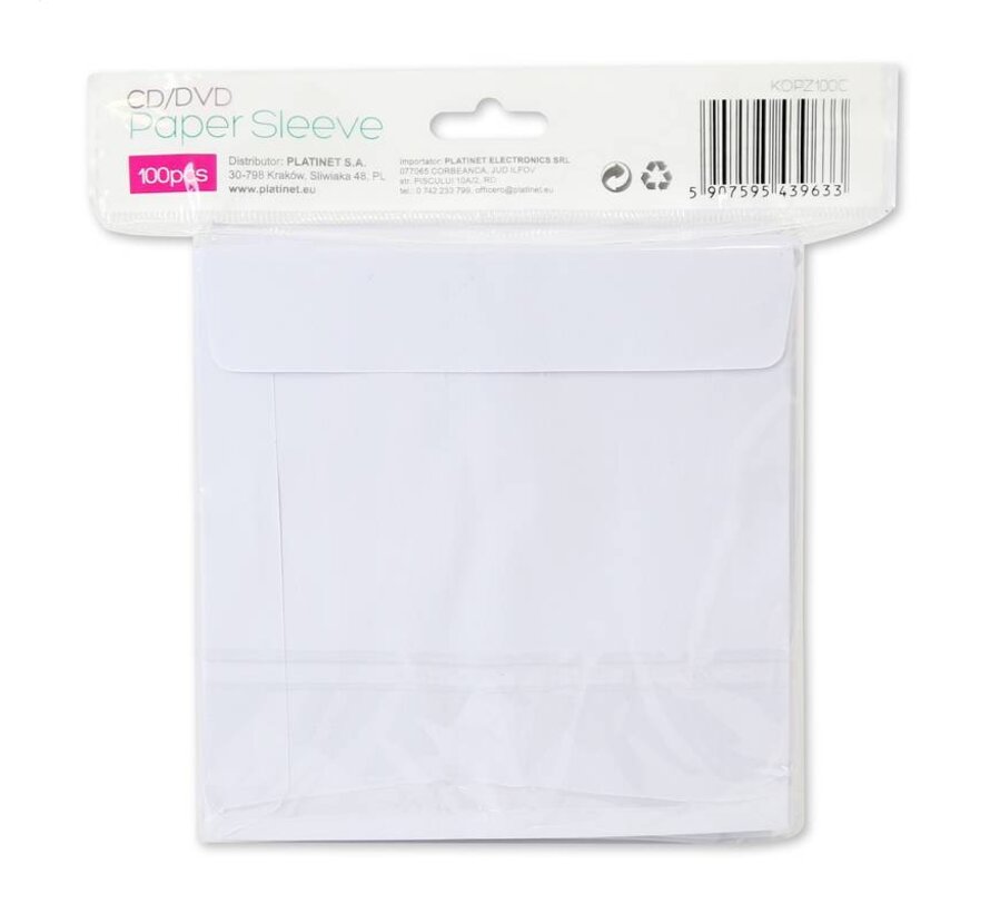 paper sleeve w/window *100  67004