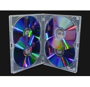 Amaray PUDEŁKO DVD 14MM AMARAY 4 CLEAR SIDE-BY-SIDE