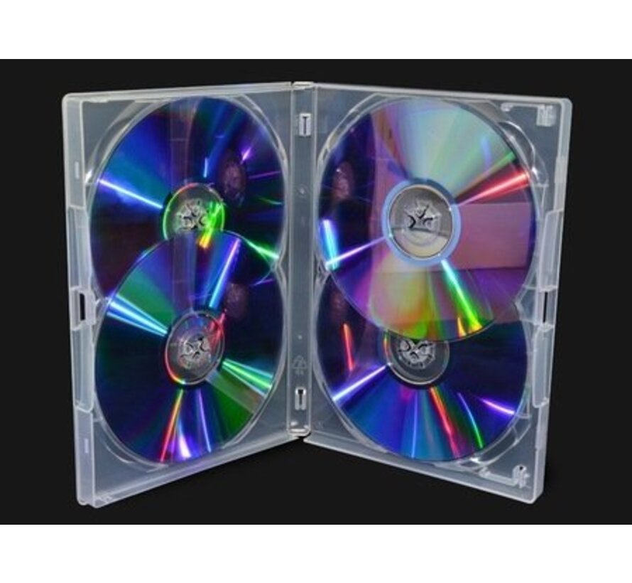 PUDEŁKO DVD 14MM AMARAY 4 CLEAR SIDE-BY-SIDE