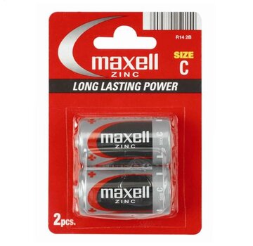Maxell MAXELL BATTERY MANGANESE/ZINC R14 BLISTER*2 774403.04.EU