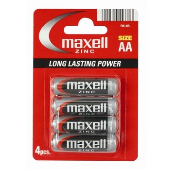 Maxell MAXELL BATTERIE MANGANESE/ZINC R6/AA BLISTER*4 774405.04.EU
