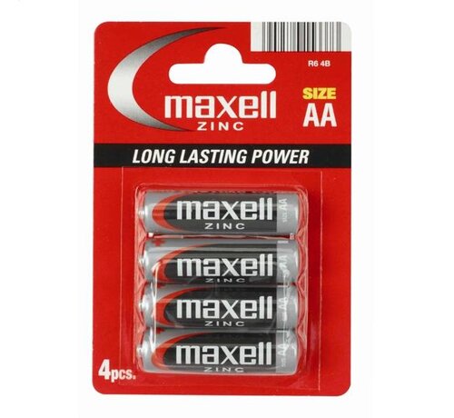 Maxell MAXELL BATTERY MANGANESE/ZINC R6/AA BLISTER*4 774405.04.EU