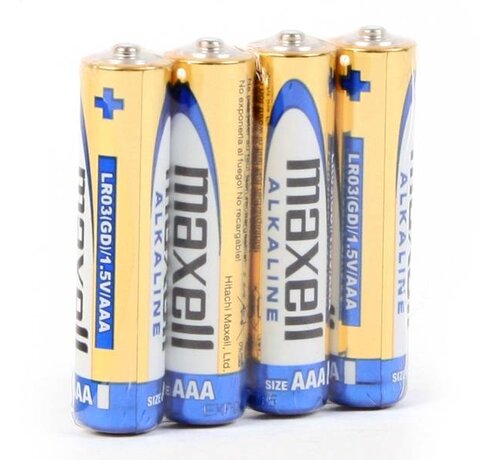 Maxell MAXELL BATTERY ALKALINE LR03/AAA SHRINK*4SZT [790233.04.CN]