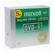Maxell MAXELL DVD-R 4,7GB 16X SLIM*5 275607.30.TW