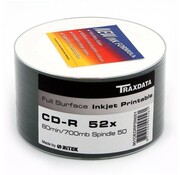 Traxdata TRAXDATA CD-R 700MB 52X FULL WHITE INKJET PRINTABLE SP*50 901SP50NOPCPL