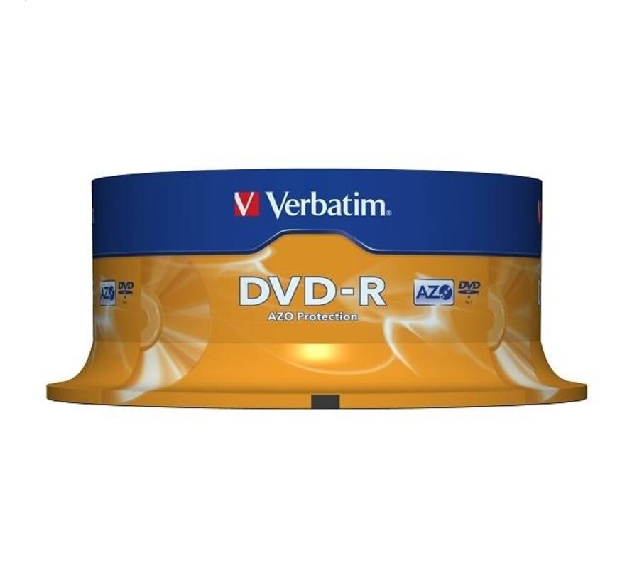 VERBATIM DVD-R 4,7GB 16X CAKE*25  43522