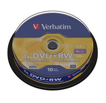 Verbatim VERBATIM DVD+RW 4,7GB 4X CAKE*10  43488