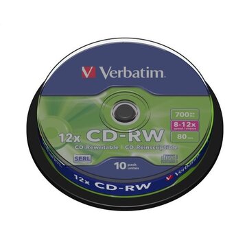 Verbatim VERBATIM CD-RW 700MB 8-12X CAKE*10  43480
