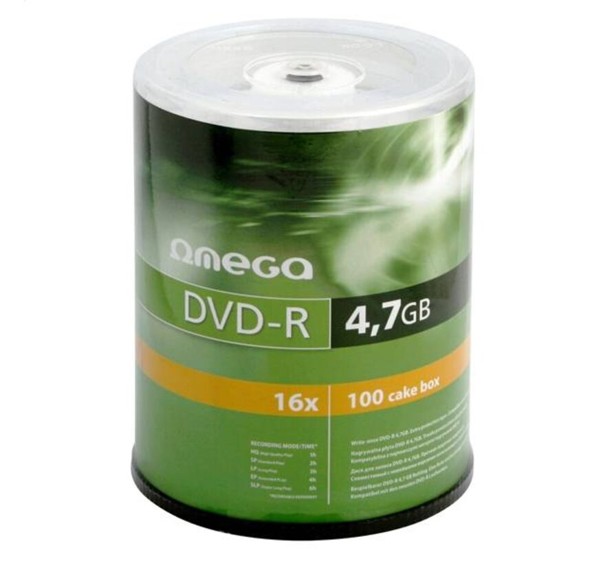 OMEGA DVD-R 4,7GB 16X CAKE*100 [540579]