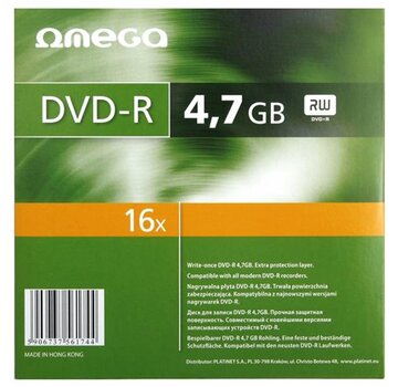 Omega OMEGA DVD-R 4,7GB 16X SAFE PACK *1 [561744]