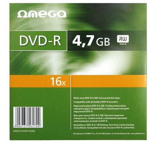 Omega OMEGA DVD-R 4,7GB 16X SAFE PACK *1 [561744]