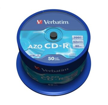 Verbatim VERBATIM CD-R 700MB 52X AZO CRYSTAL CAKE*50  43343
