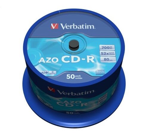 Verbatim VERBATIM CD-R 700MB 52X AZO CRYSTAL CAKE*50  43343