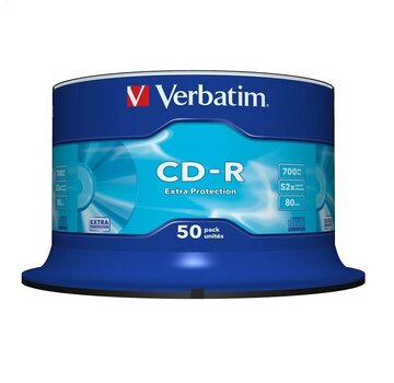 Verbatim VERBATIM CD-R 700MB 52X EXTRA PROT. CAKE*50  43351