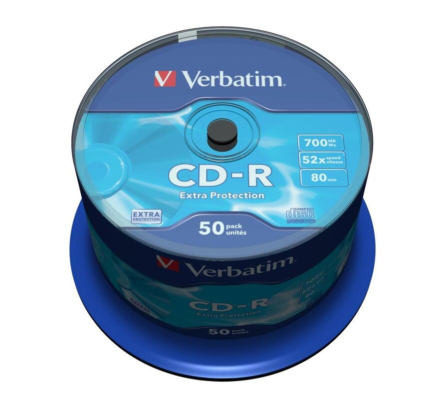 VERBATIM CD-R 700MB 52X EXTRA PROT. CAKE*50  43351