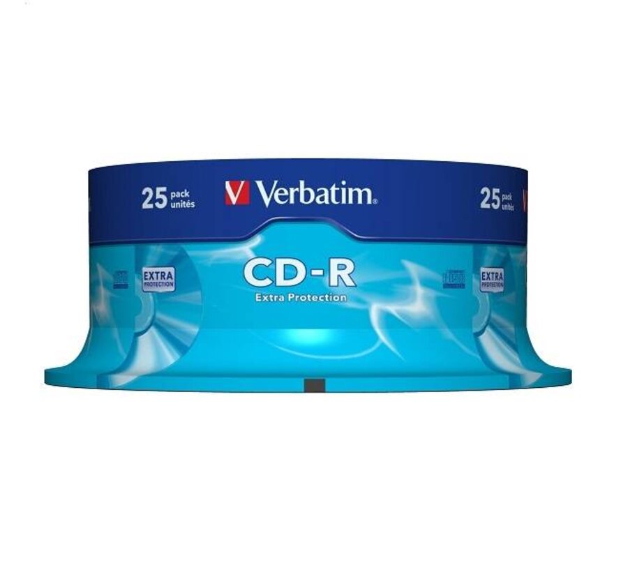 VERBATIM CD-R 700MB 52X EXTRA PROT. CAKE*25  43432