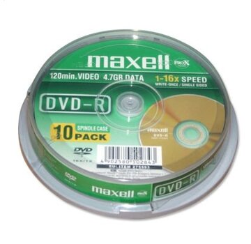 Maxell MAXELL DVD-R 4,7GB 16X CAKE*10 275593.30.TW