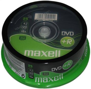Maxell MAXELL DVD+R 4,7GB 16X CAKE*25 275525.22.TW