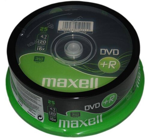 Maxell MAXELL DVD+R 4,7GB 16X CAKE*25 275525.22.TW