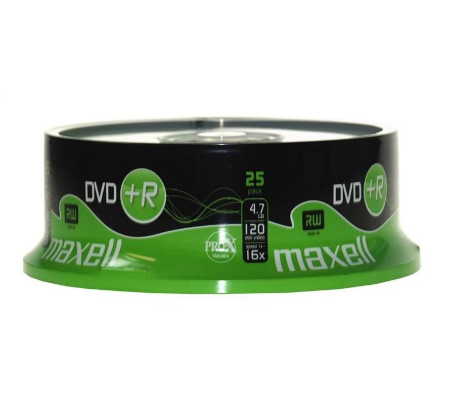 MAXELL DVD+R 4,7GB 16X CAKE*25 275525.22.TW
