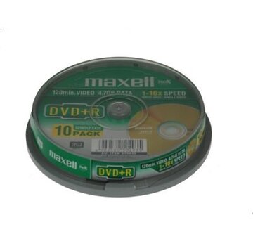 Maxell MAXELL DVD+R 4,7GB 16X CAKE*10 275632.30.TW