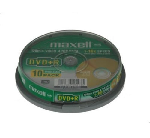 Maxell MAXELL DVD+R 4,7GB 16X CAKE*10 275632.30.TW