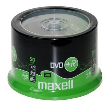 Maxell MAXELL DVD+R 4,7GB 16X CAKE*50 275640.30.TW