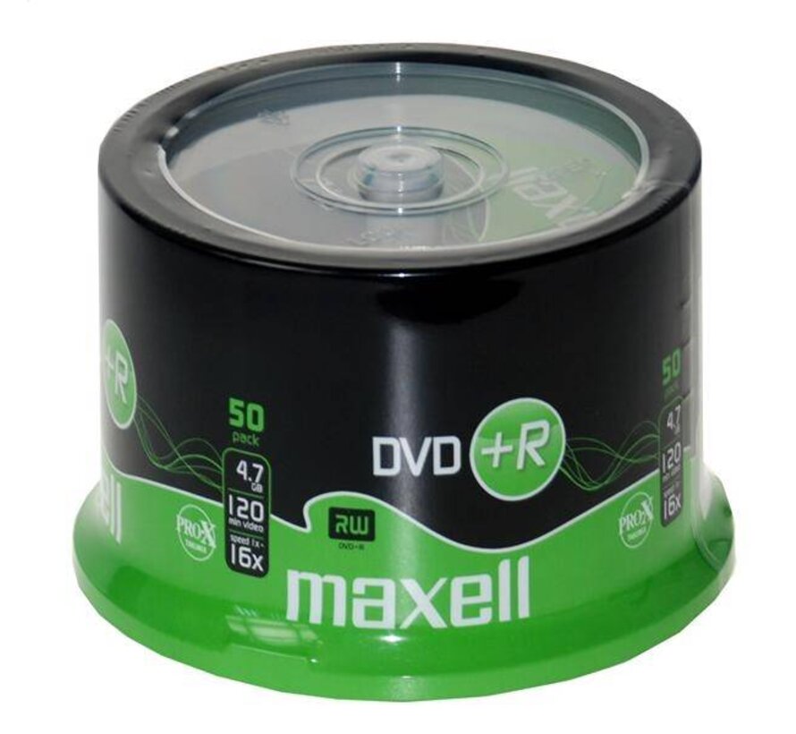 MAXELL DVD+R 4,7GB 16X CAKE*50 275640.30.TW