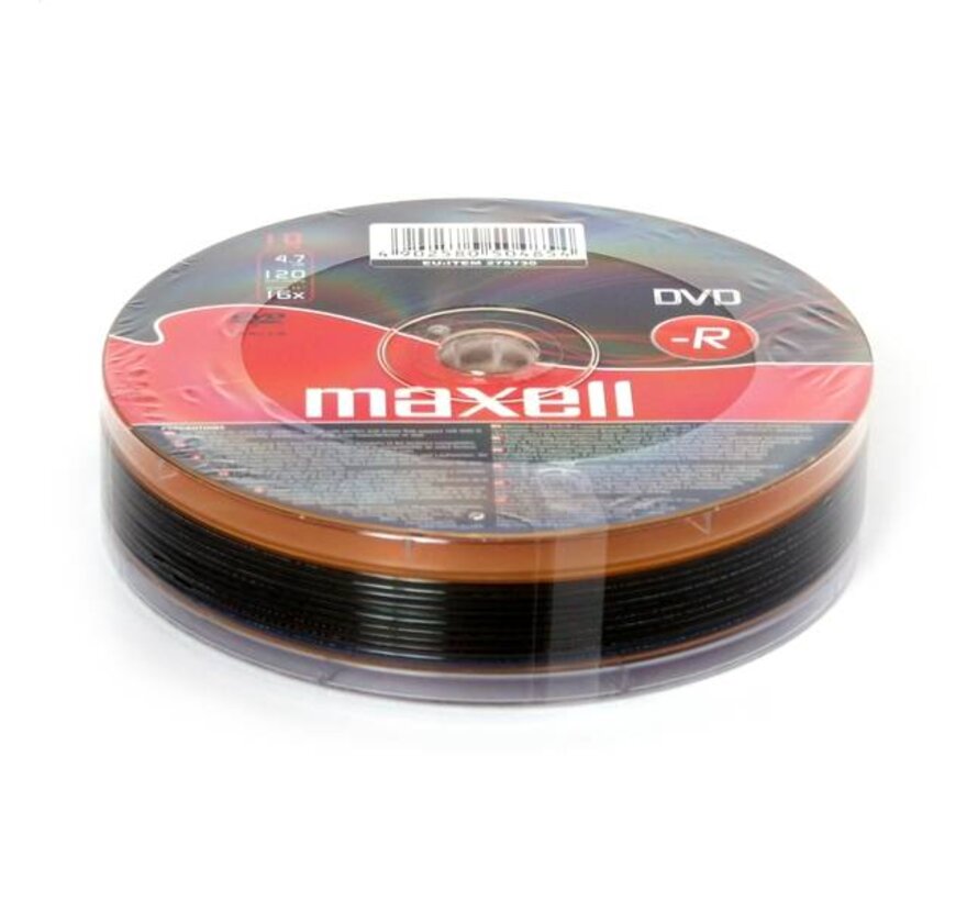 MAXELL DVD-R 4,7GB 16X SP*10 275730.30.TW