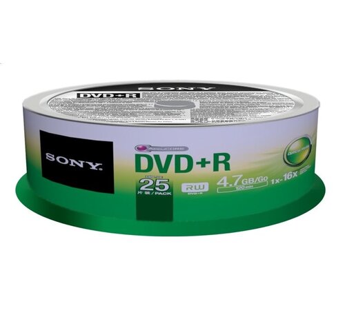 Sony SONY DVD+R 4,7GB 16X CAKE*25 25DPR47SP