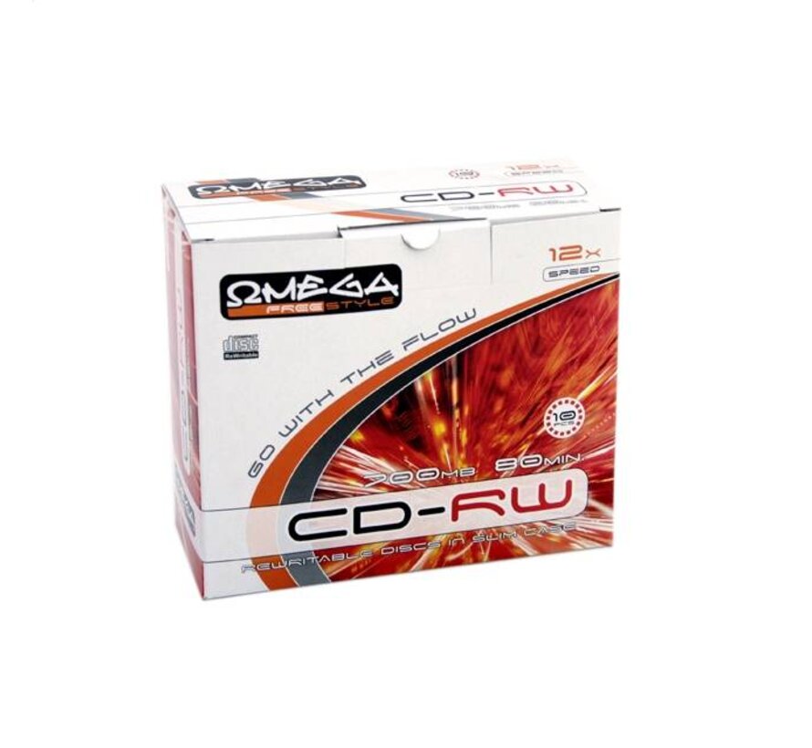 FREESTYLE CD-RW 700MB 12X SLIM CASE*10 [56242]