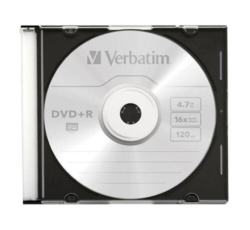 Verbatim VERBATIM DVD+R 4,7GB 16X SLIM CASE*1 P