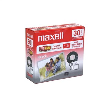 Maxell MAXELL MINI DVD+RW 1,4GB 30min VCAM SCRATCH RESISTANT 5PK SLIM  276020.00.TW