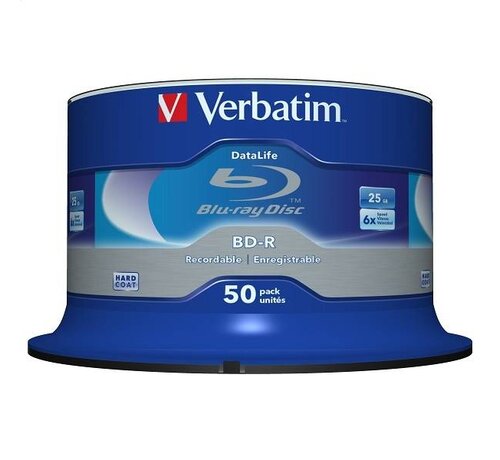 Verbatim VERBATIM BD-R BLU-RAY 25GB 6X CAKE*50  43838