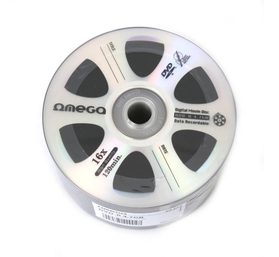 OMEGA DVD-R 4,7 GB DIGITAL MOVIE EDITION SILVER SP*50 42904