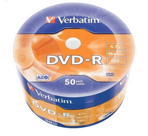 Verbatim VERBATIM DVD-R 4,7GB 16X SP*50  43788