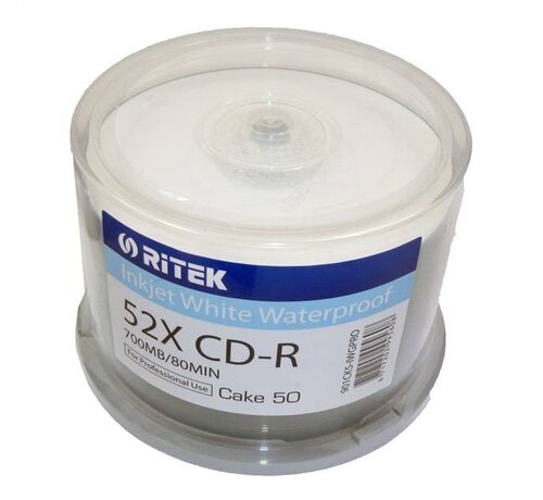 Traxdata TRAXDATA CD-R 700MB 52X WATER RESIST. GLOSSY INK/THERMAL PRINT CAKE*50 901CK5-IWGPRO