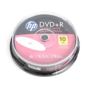 HP HP DL DVD+R 8.5GB 8X WHITE FF InkJet Printable CAKE 10