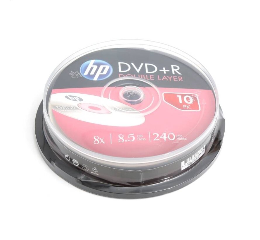 HP DL DVD+R 8.5GB 8X CAKE 10