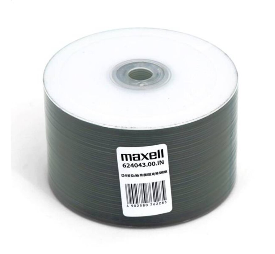 MAXELL CD-R 700MB 52X PRINTABLE NO ID SP*50 624043.00.IN