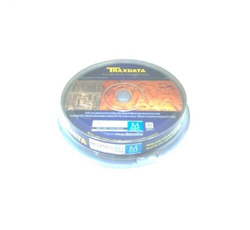 Traxdata TRAXDATA M-DISC DVD-M 4,7GB 4X CAKE*10  WHITE INKJET PRINTABLE