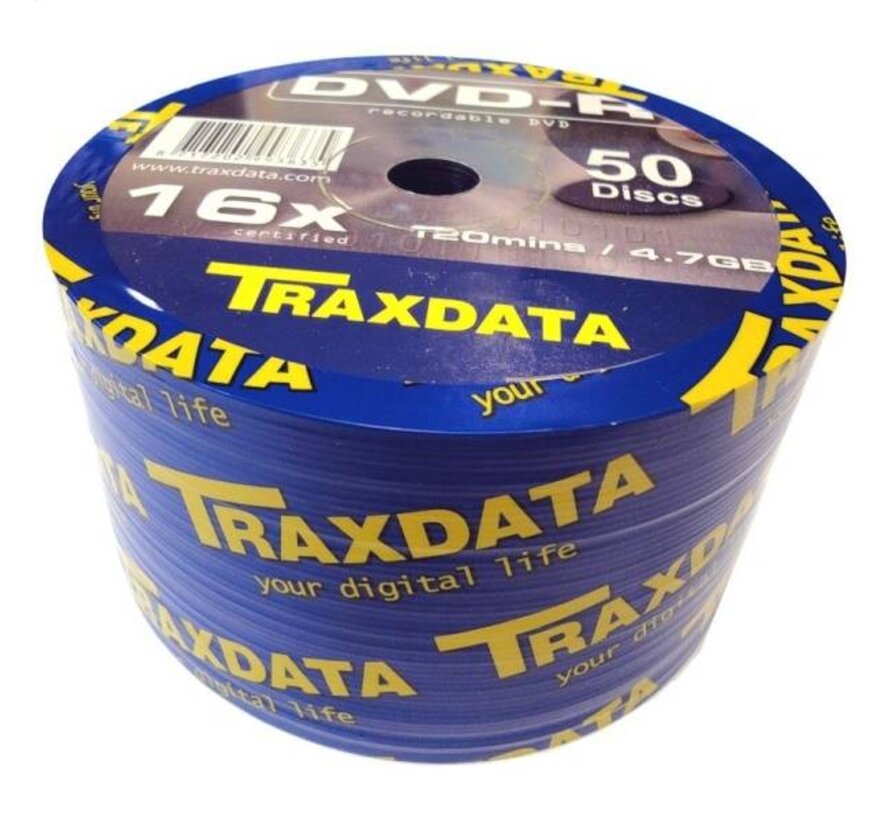 TRAXDATA DVD-R 4,7GB 16X VALUE PACK SP*50 907WEDRTRA004