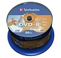 VERBATIM DVD-R 4,7GB 16X PRINTABLE FULL CAKE*50  43533