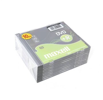 Maxell MAXELL DVD+R 4,7GB 16X SLIM*10 275631.40.CN