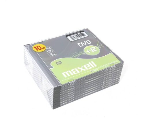 Maxell MAXELL DVD+R 4,7GB 16X SLIM*10 275631.40.CN