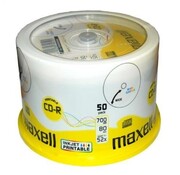 Maxell MAXELL CD-R 700MB 52X WHITE INKJET PRINTABLE 624006.40.CN