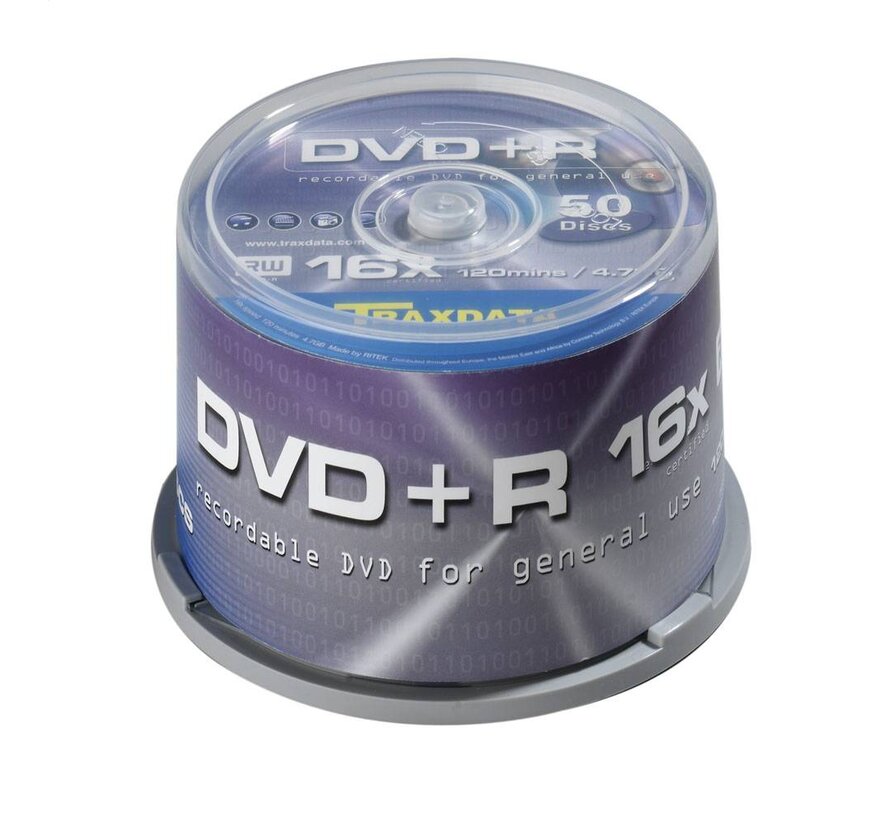 TRAXDATA DVD+R 4,7GB 16X CAKE*50 PROMO
